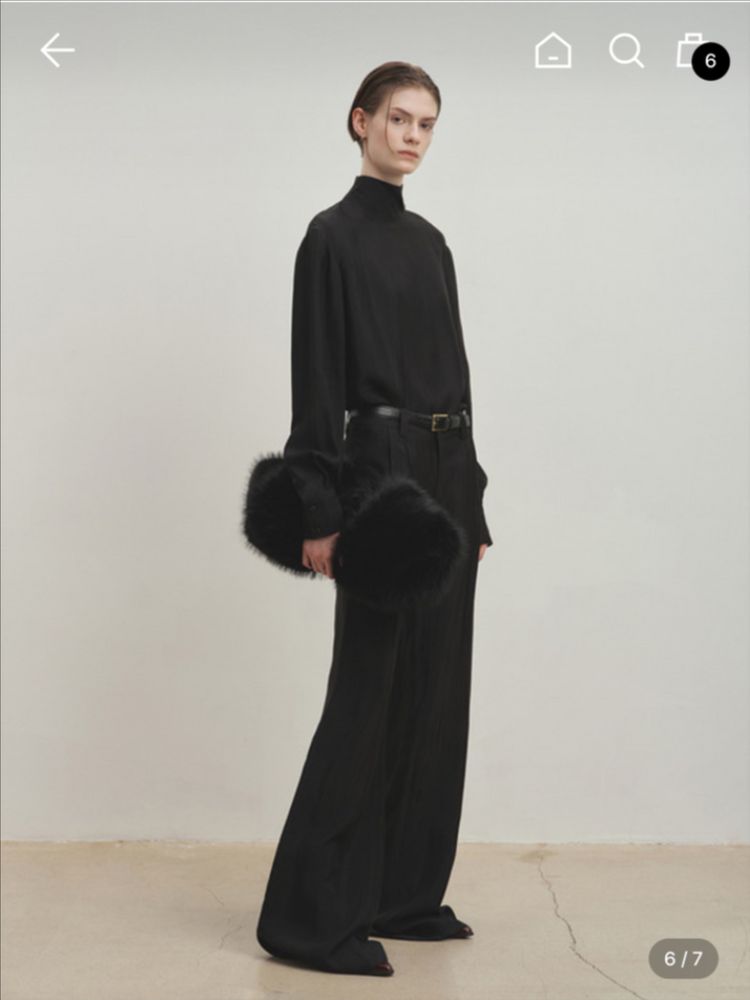 토니웩 LIQUID OVERSIZED HIGH NECK Top & pants--2