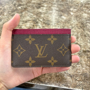 루이비통 모노그램 푸시아 카드지갑