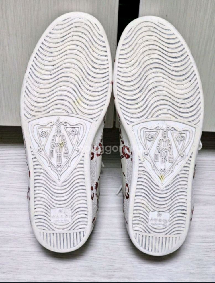 정품 남성 구찌 GG로고 프린터 스니커즈 260mm 이미지
