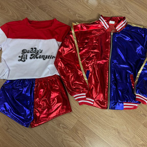 할리퀸 코스튬 xs 초4 착용컷 있음