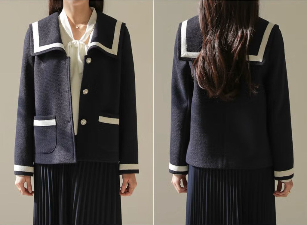 마이무이 부클 트위드 자켓--1