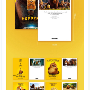 [호퍼스] 데코팩엽서/TTT/아트카드/오리지널/4DX 포스터