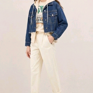 (새상품)쥬시쥬디 크롭 데님자켓 55~66사이즈