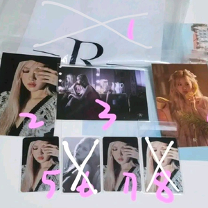 블랙핑크 블핑 로제 R 포토북 스페셜 에디션 공식 특전 포토카드 포카 엽서 이미지