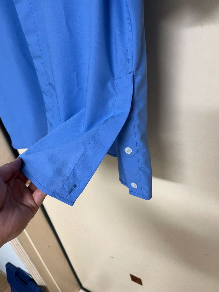 [M]유스 사이드 슬릿 하프 셔츠 삭스 블루 youth--7