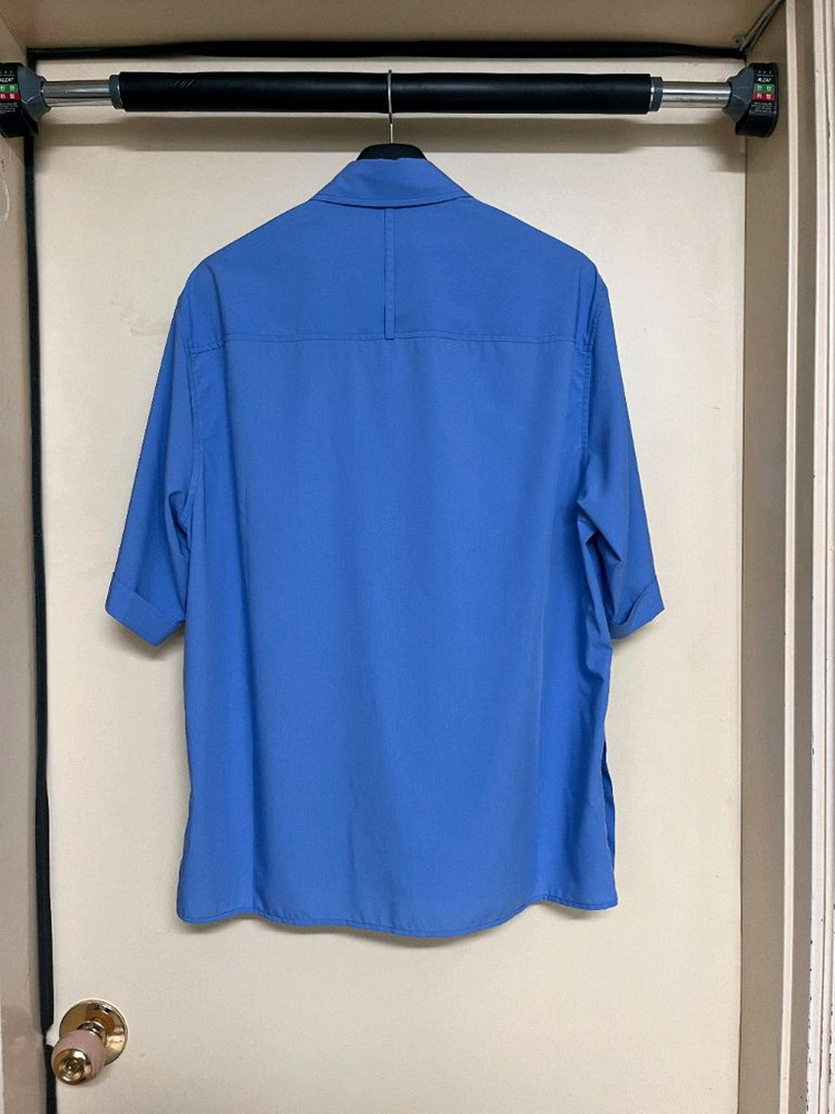 [M]유스 사이드 슬릿 하프 셔츠 삭스 블루 youth--9