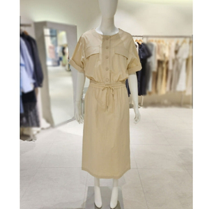 온앤온 on&on 링클 롱 원피스 55사이즈