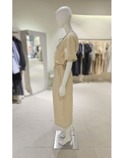 온앤온 on&on 링클 롱 원피스 55사이즈--1