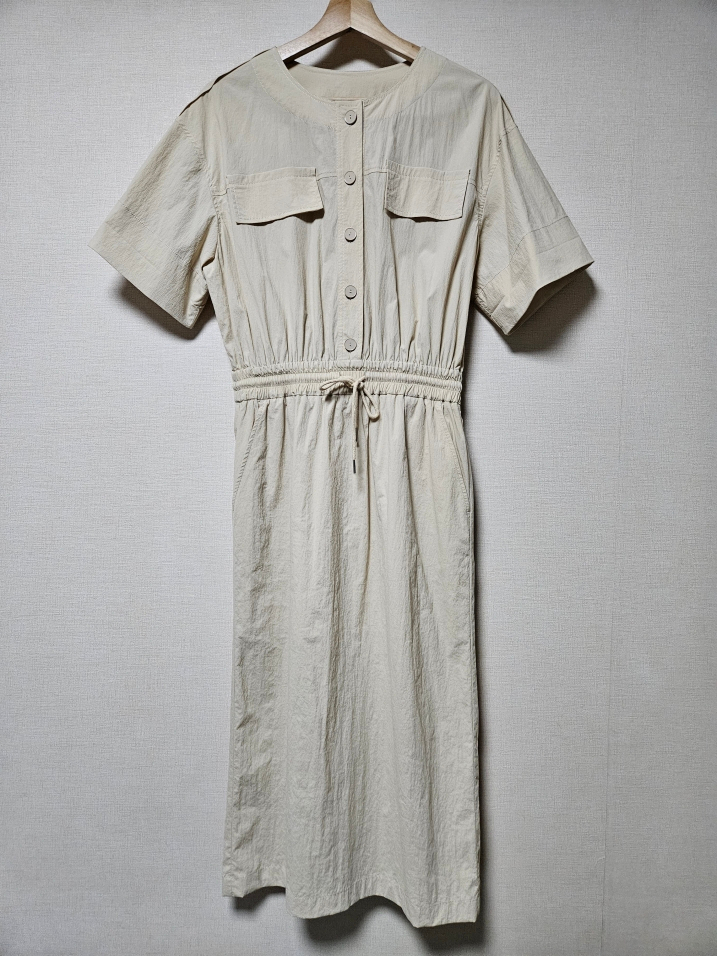 온앤온 on&on 링클 롱 원피스 55사이즈--4