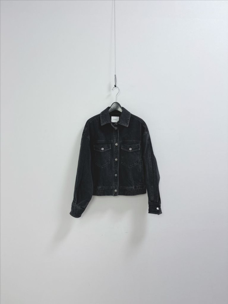르꼬르망 데님 블루종 자켓--3