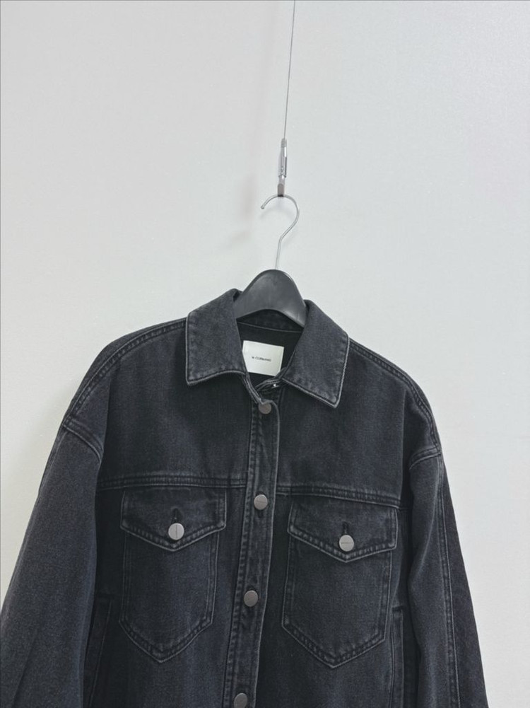 르꼬르망 데님 블루종 자켓--4