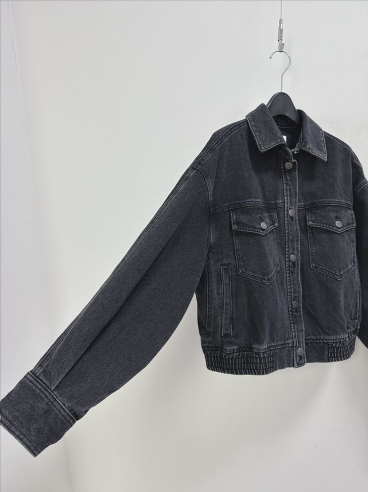 르꼬르망 데님 블루종 자켓--5