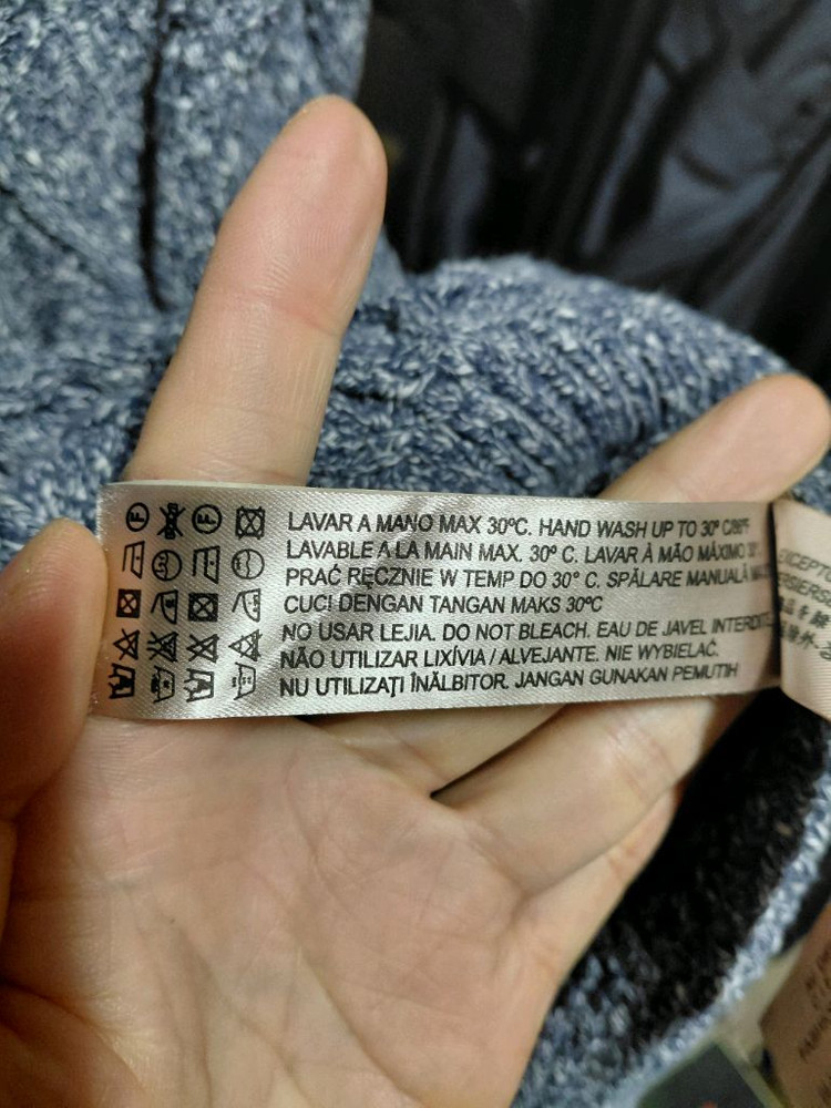 [마시모두띠]코튼 케이블 라운드넥 니트 스웨터 M(95)사이즈--5