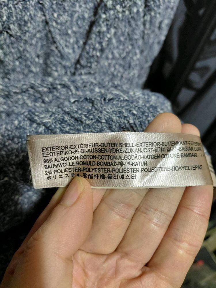 [마시모두띠]코튼 케이블 라운드넥 니트 스웨터 M(95)사이즈--6