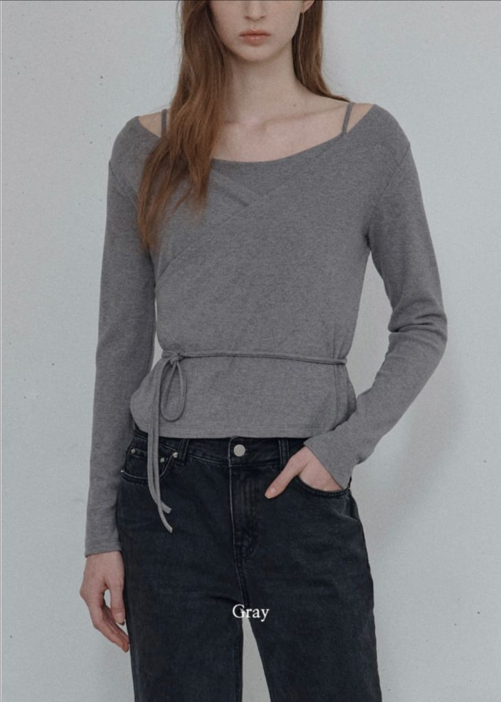 엘로주 레나 가디건 셋업 그레이 1회 두시간착용--4