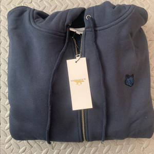 메종 키츠네 폭스 헤드 후드집업 네이비 XL 새상품 이미지