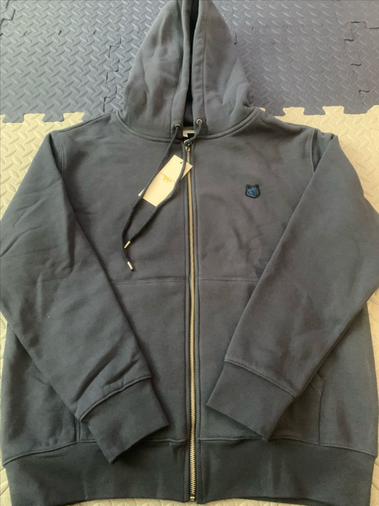 메종 키츠네 폭스 헤드 후드집업 네이비 XL 새상품 이미지