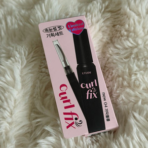 미개봉새상품 에뛰드 컬 픽스 마스카라 04가닥볼륨 속눈썹 빗 세트