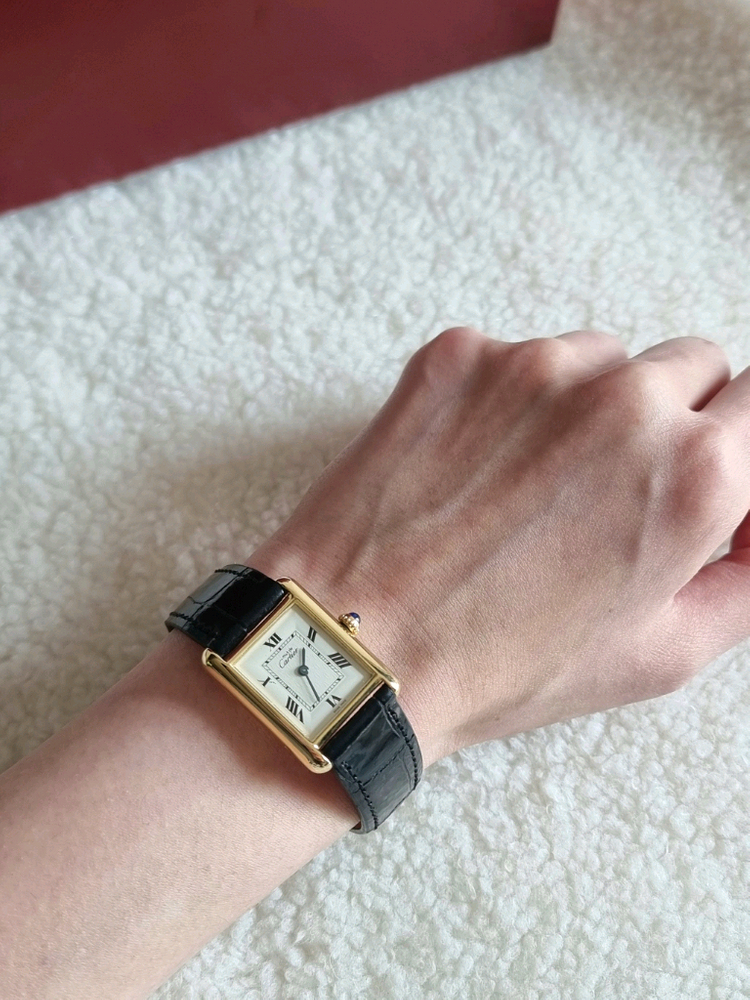 까르띠에 빈티지 탱크머스트 SM 디버클 여성 시계 99년대--6