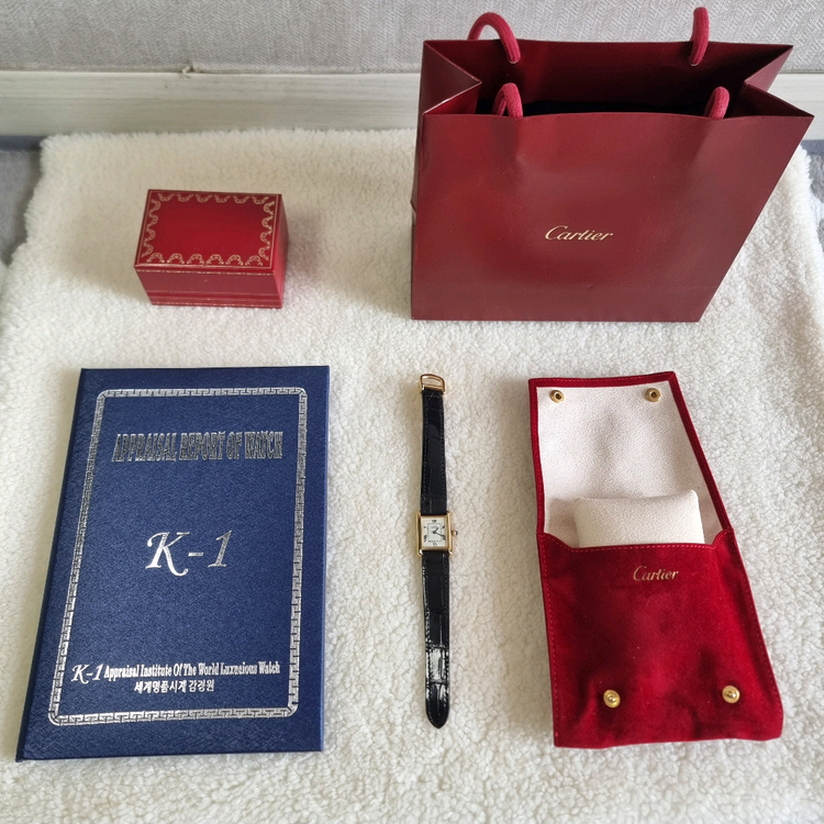 까르띠에 빈티지 탱크머스트 SM 디버클 여성 시계 99년대--8