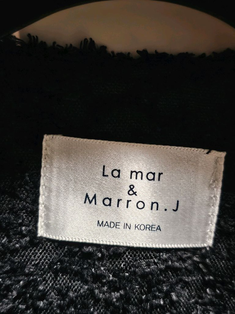 스프링 쟈가드 진주 버튼 럭셔리 트위드 쟈켓--8