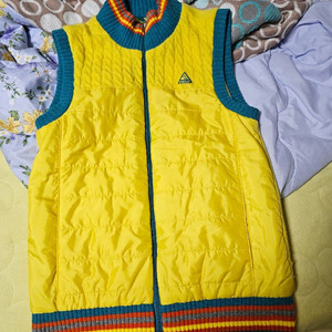 그린조이 여성 골프 패딩 조끼 옐로우 90