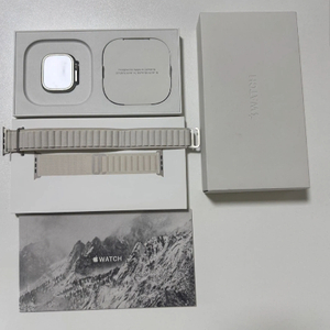 애플워치 울트라 49mm 티타늄 풀박스 팝니다,