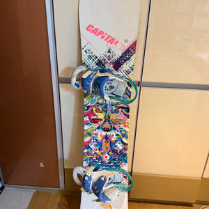 여성용 스노우보드살로몬 데크 & 버튼 스틸레토 바인딩 팝니다.