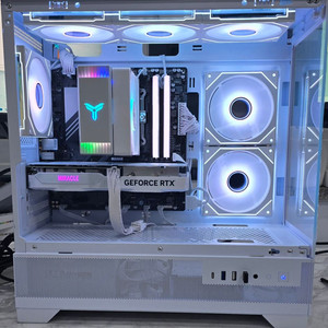 9500f, 5060ti 올화이트 튜닝pc팝니다