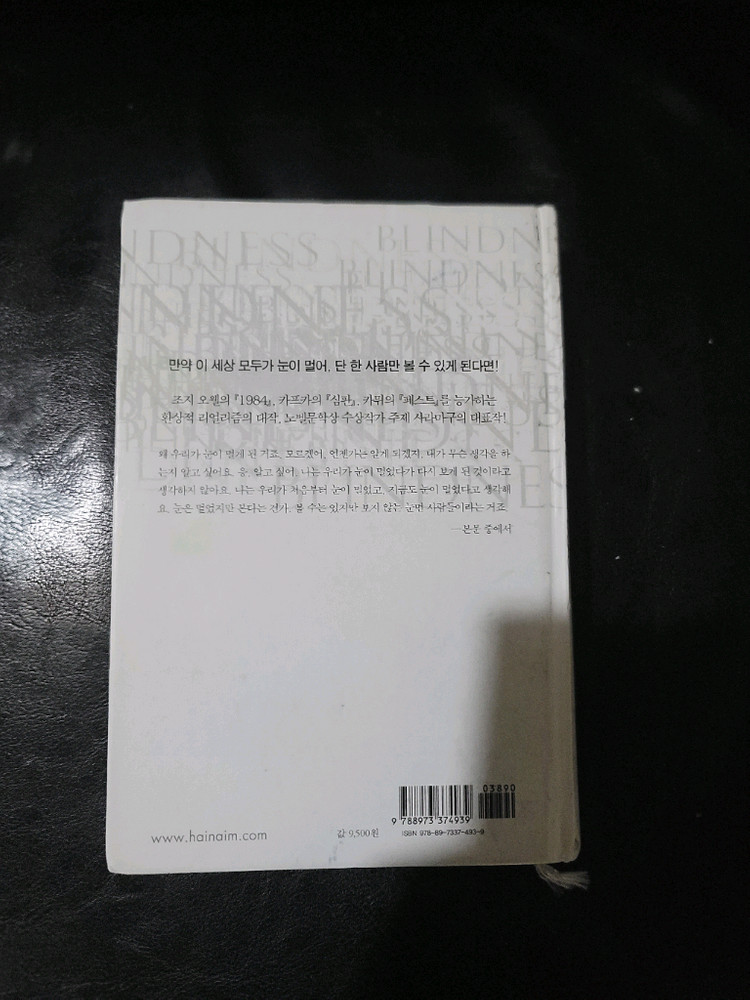 눈먼 자들의 도시 - 소설책--1