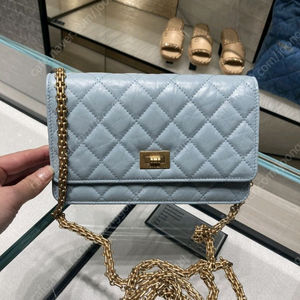 정품 샤넬 2.55 빈티지 woc 체인백 22시즌컬러