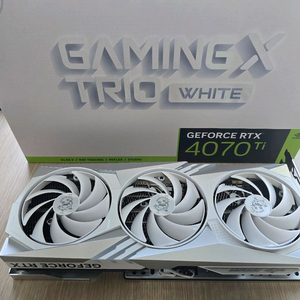 MSI RTX 4070 Ti 화이트 팝니다 이미지