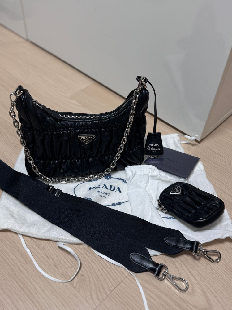 프라다 2005 리에디션 나파 고프레 호보백 *현재단종--1