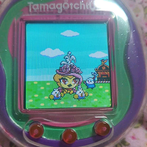 다마고치 유니 투명 펄 케이스 이미지