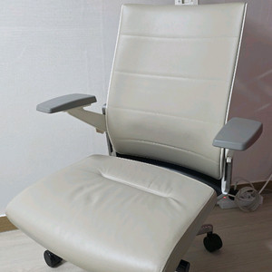 시디즈 천연가죽의자 T800HLDAS 크림-화이트쉘 색상