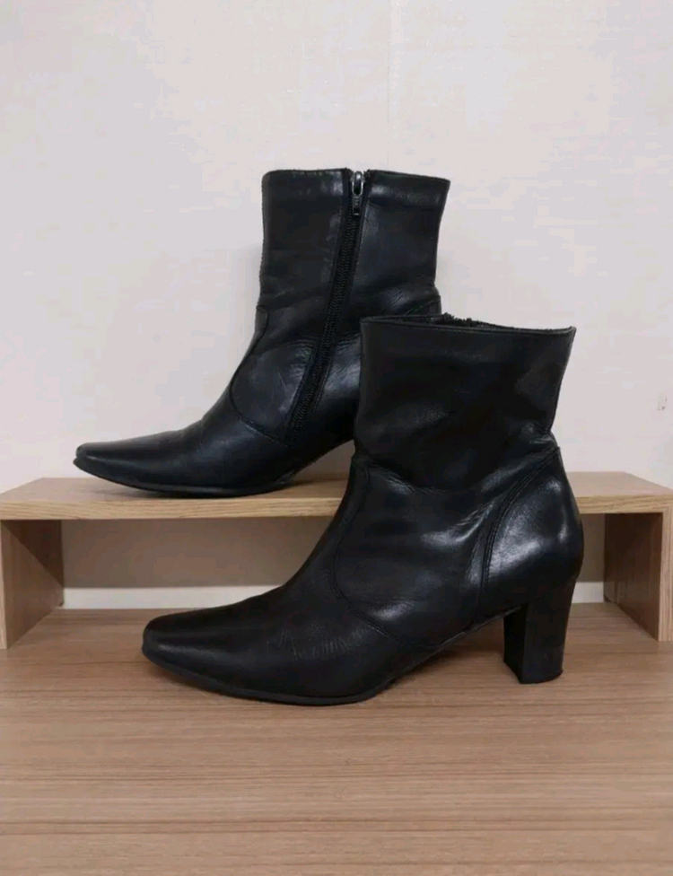 여성 마나스 (이태리) 천연가죽 앵클부츠 (38 / 240) 이미지