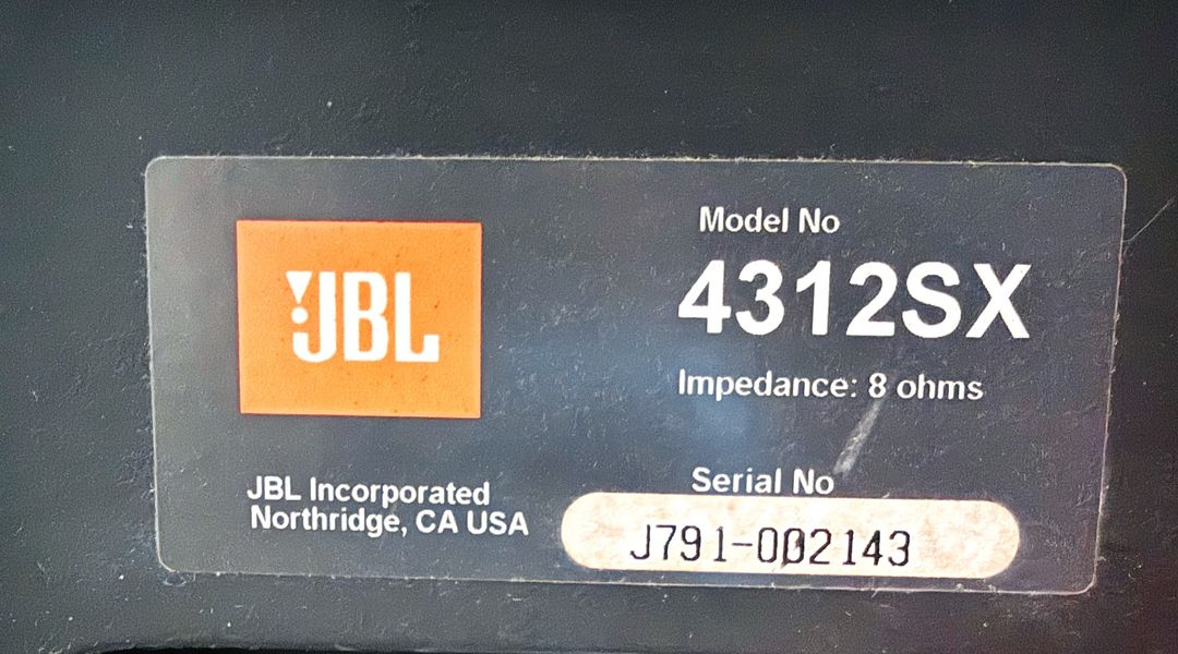 JBL4312sx 모니터 스피커 이미지