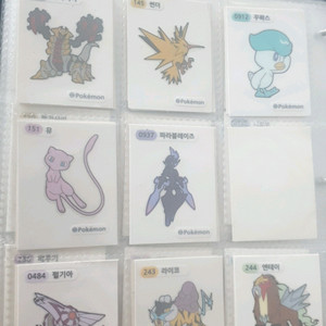 포켓몬 띠부실과 가오레 팝니다. 이미지