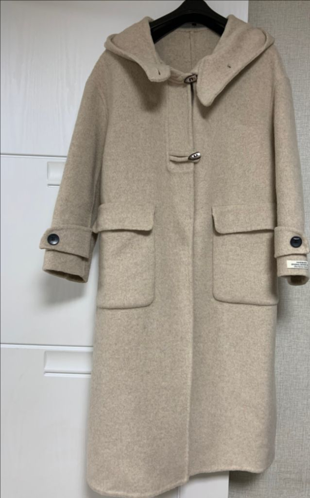 *새상품* 오트밀 핸드메이드 코트 이미지