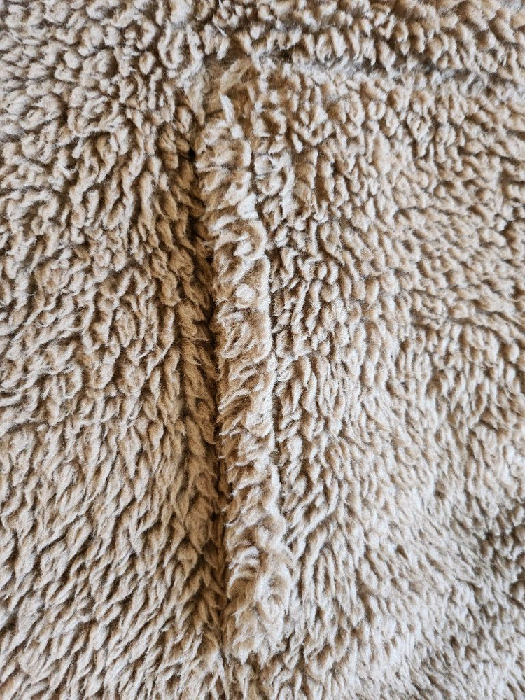 유니클로 화이트마운티니어링 카멜 플리스/후리스 반집업 자켓 L사이즈 판매--3