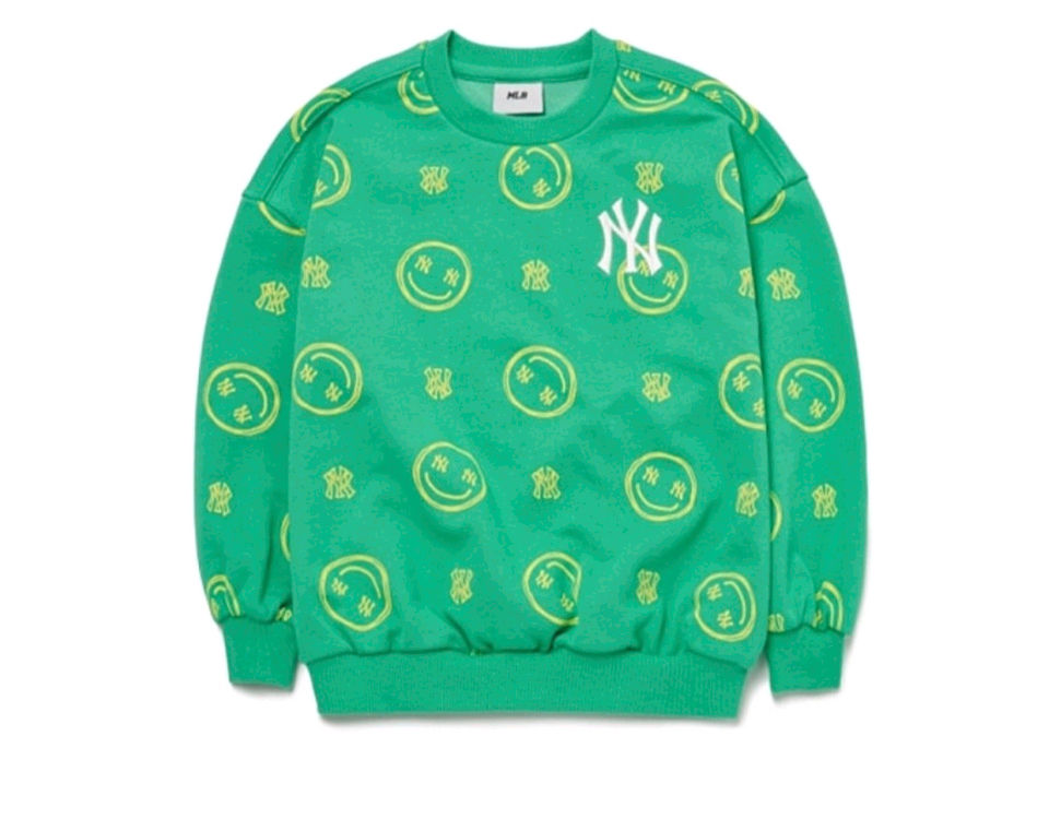 쿨거래시 6만9천택포! 미착용 새제품 MLB 맨투맨 상하세트 남아여아 공용 세트 커플 상하복세트 사이즈 110 이미지