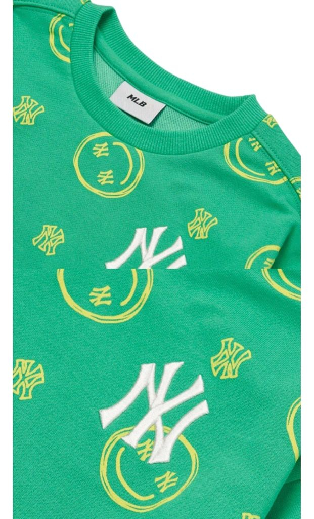 쿨거래시 6만9천택포! 미착용 새제품 MLB 맨투맨 상하세트 남아여아 공용 세트 커플 상하복세트 사이즈 110 이미지