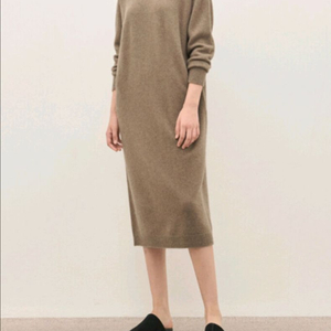 한섬 더캐시미어 하이넥 니트 원피스