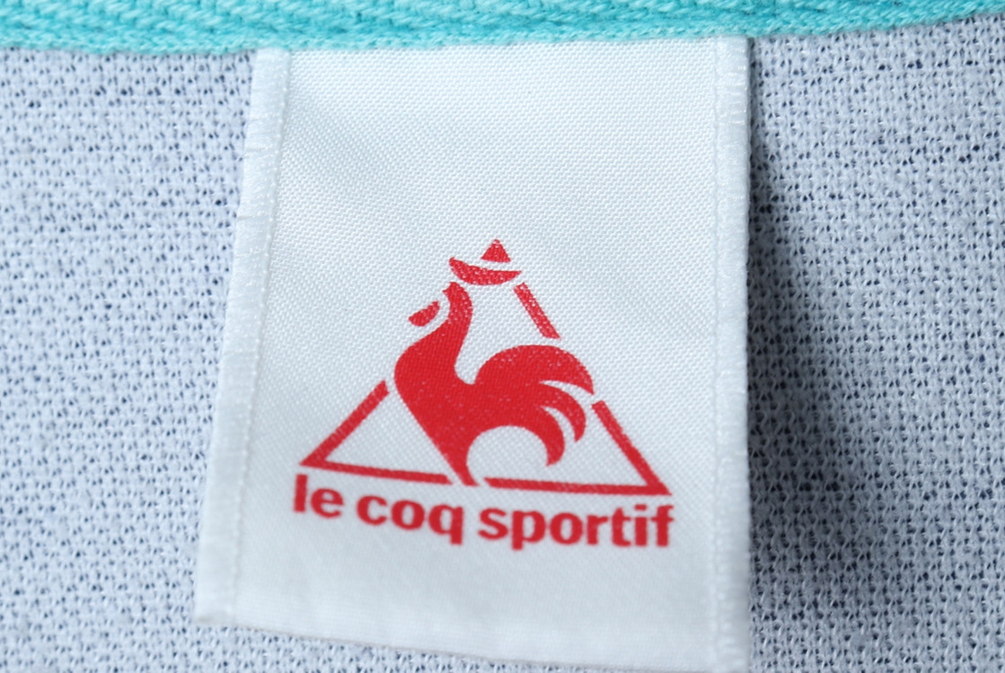 W(M-L) 르꼬끄 후드집업 스몰로고 블루 올드스쿨--5