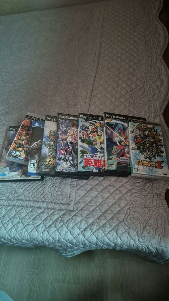 PS2 PSP 게임 타이틀 모음 스트리트파이터 로봇대전 이미지