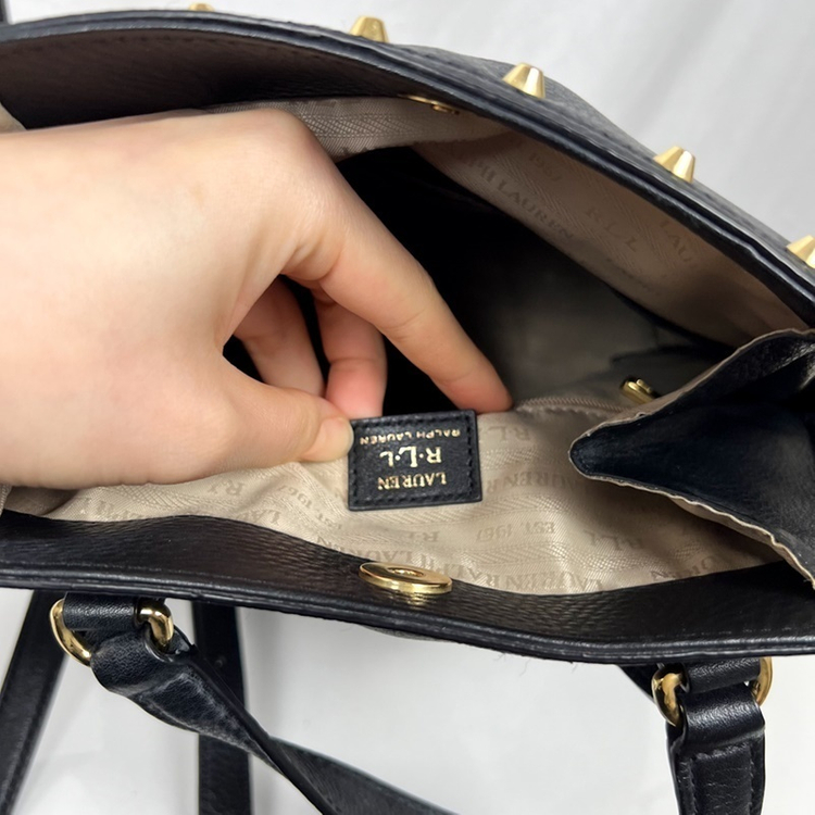 RLL 레어 랄프로렌/가죽 백팩 블랙 폴로 가방/라덴 이미지