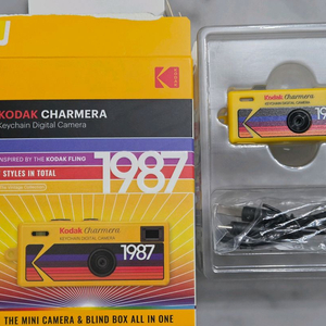 코닥 차메라 옐로우 키체인 디지털 카메라 1987 노랑 이미지