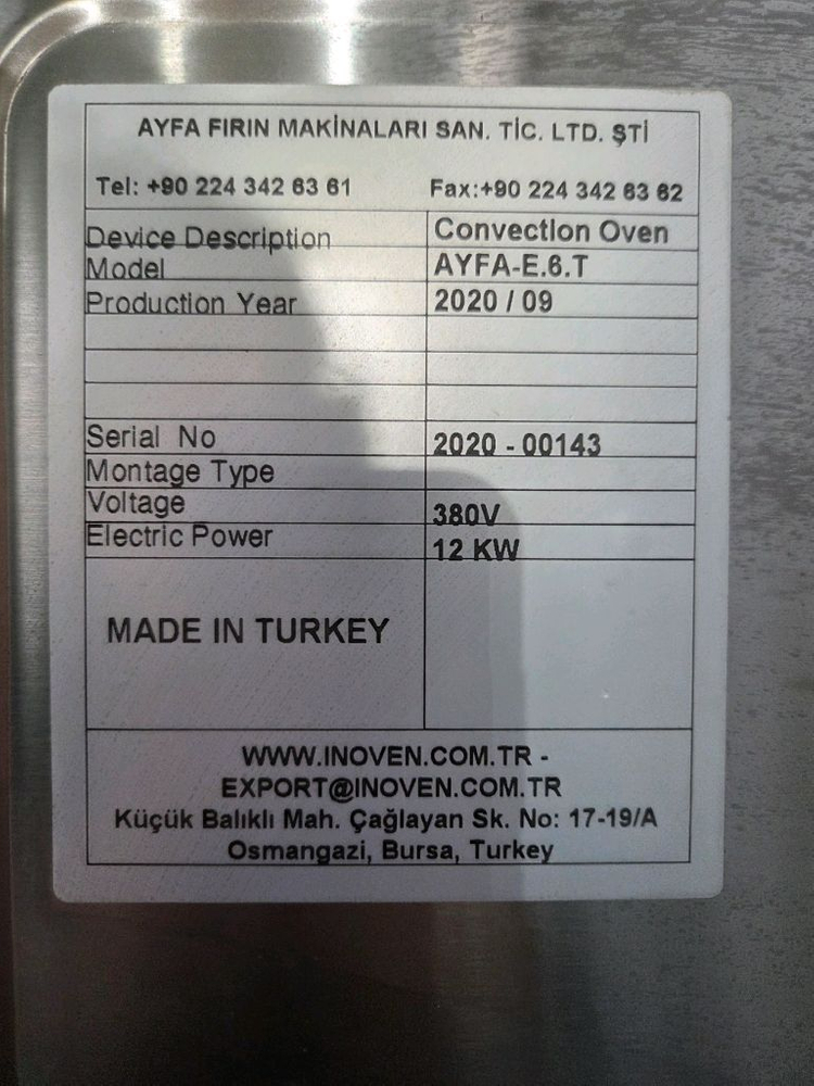 Inoven 이노벤 컨벡션 오븐 6단--5