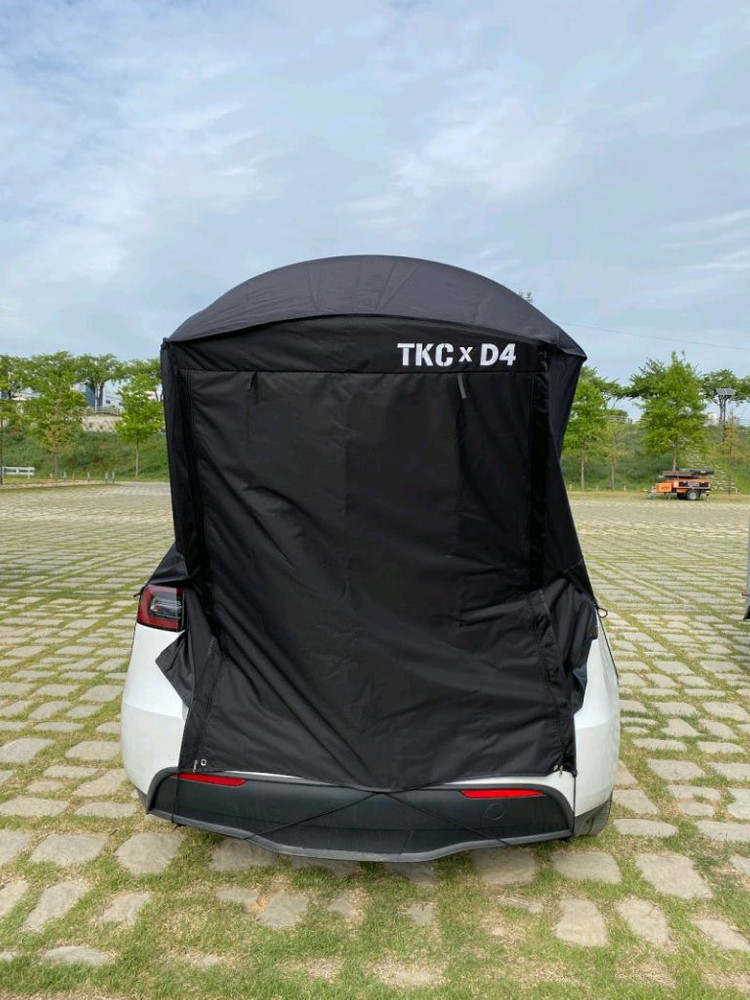 테슬라 모델y 전용 D4 카텐트 새상품급 (차박텐트.꼬리텐트)--2