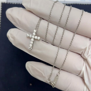 티파니앤코 크로스 펜던트 십자가 목걸이